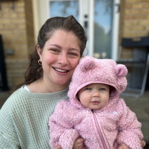 Rachel Kornblum, Rockin' Rach, with her daughter.